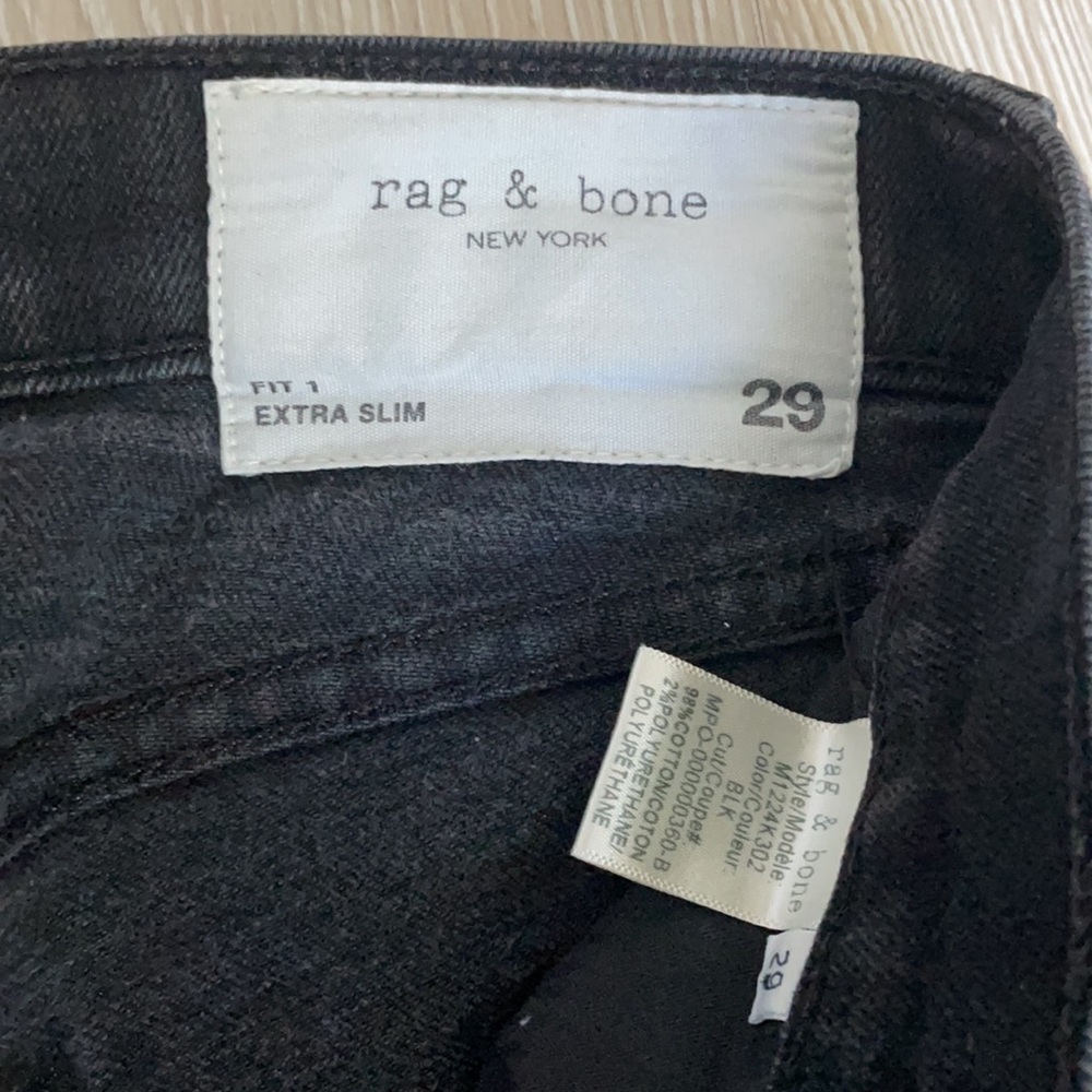rag & bone, Extra Slim, Fit 1 - 29, Like new!